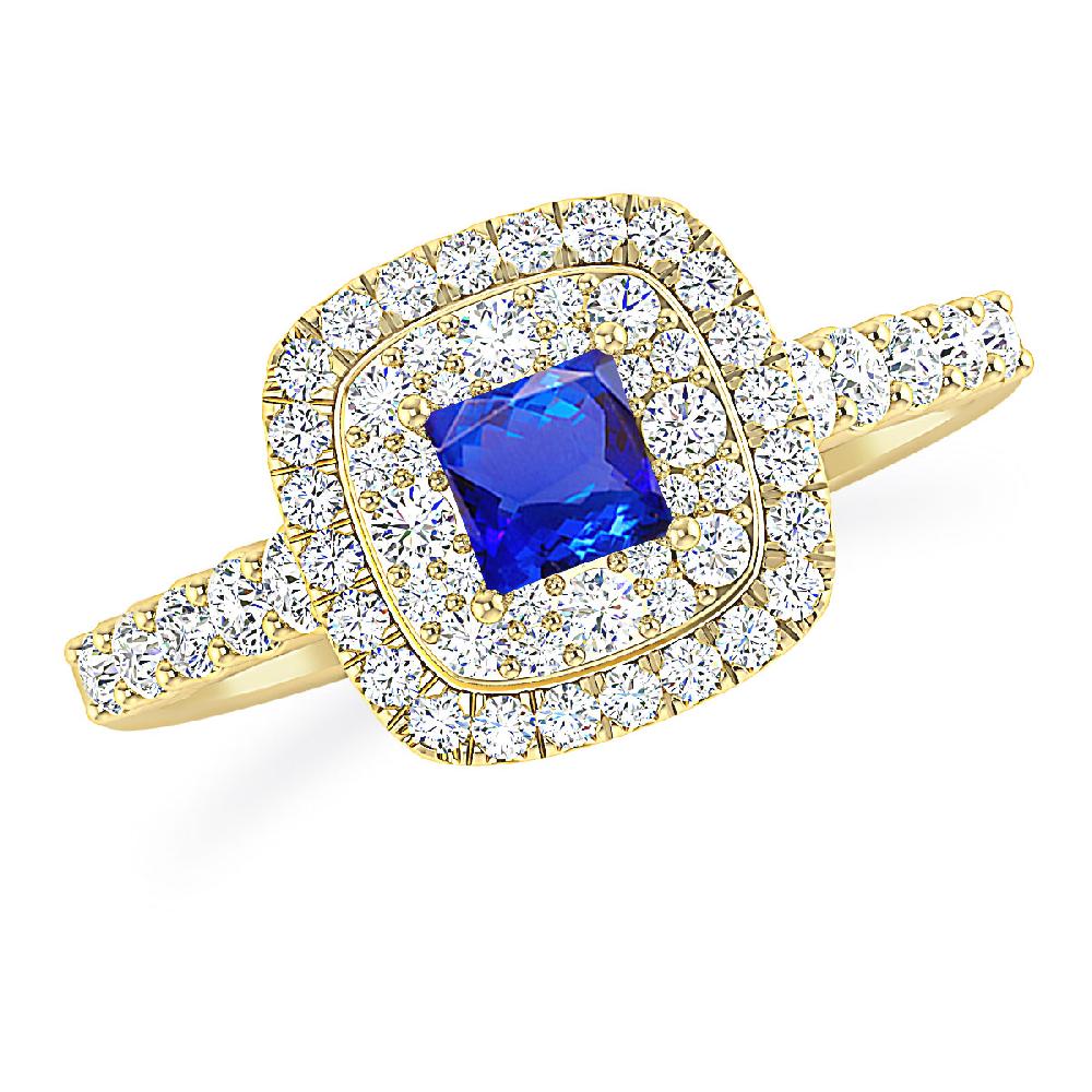 Yellow Gold - Tanzanite