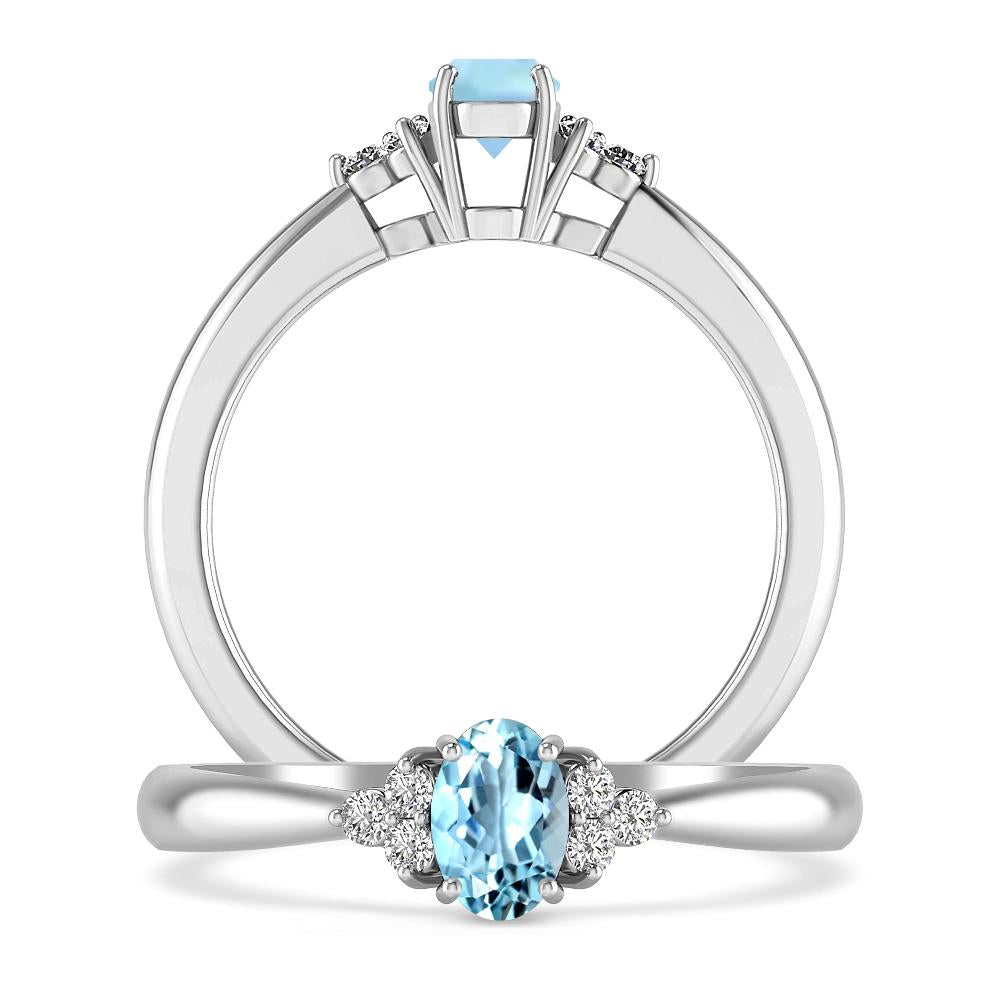 White Gold - Aquamarine