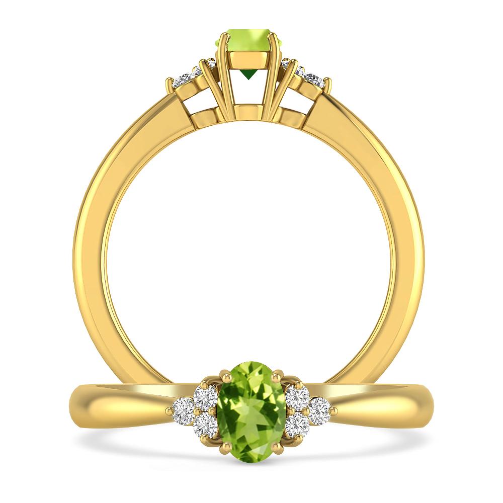 Yellow Gold - Peridot