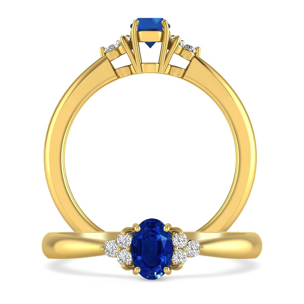 Yellow Gold - Sapphire