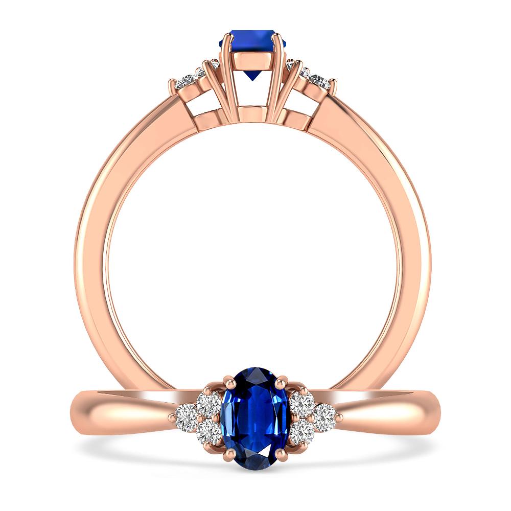 Rose Gold - Sapphire
