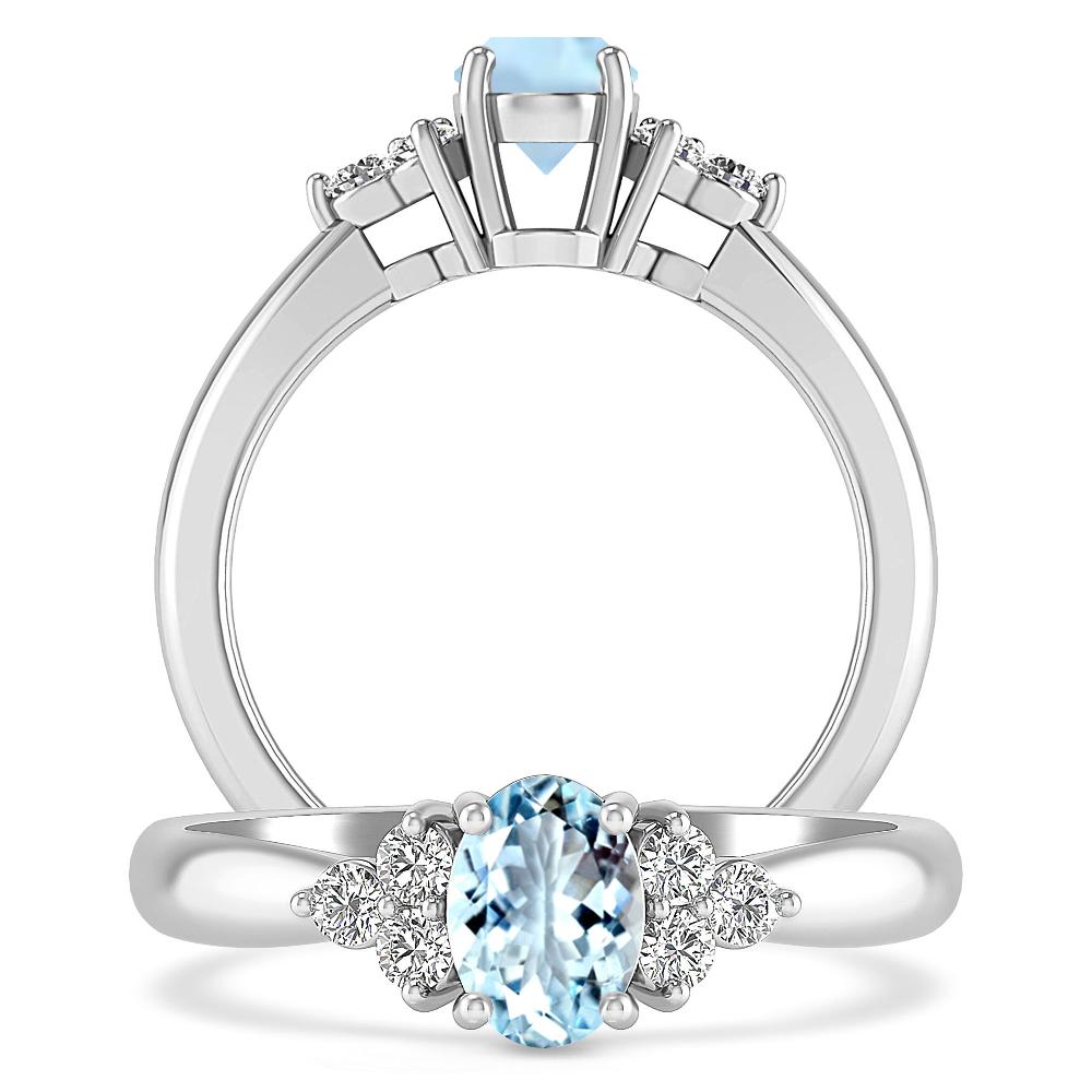 White Gold - Aquamarine