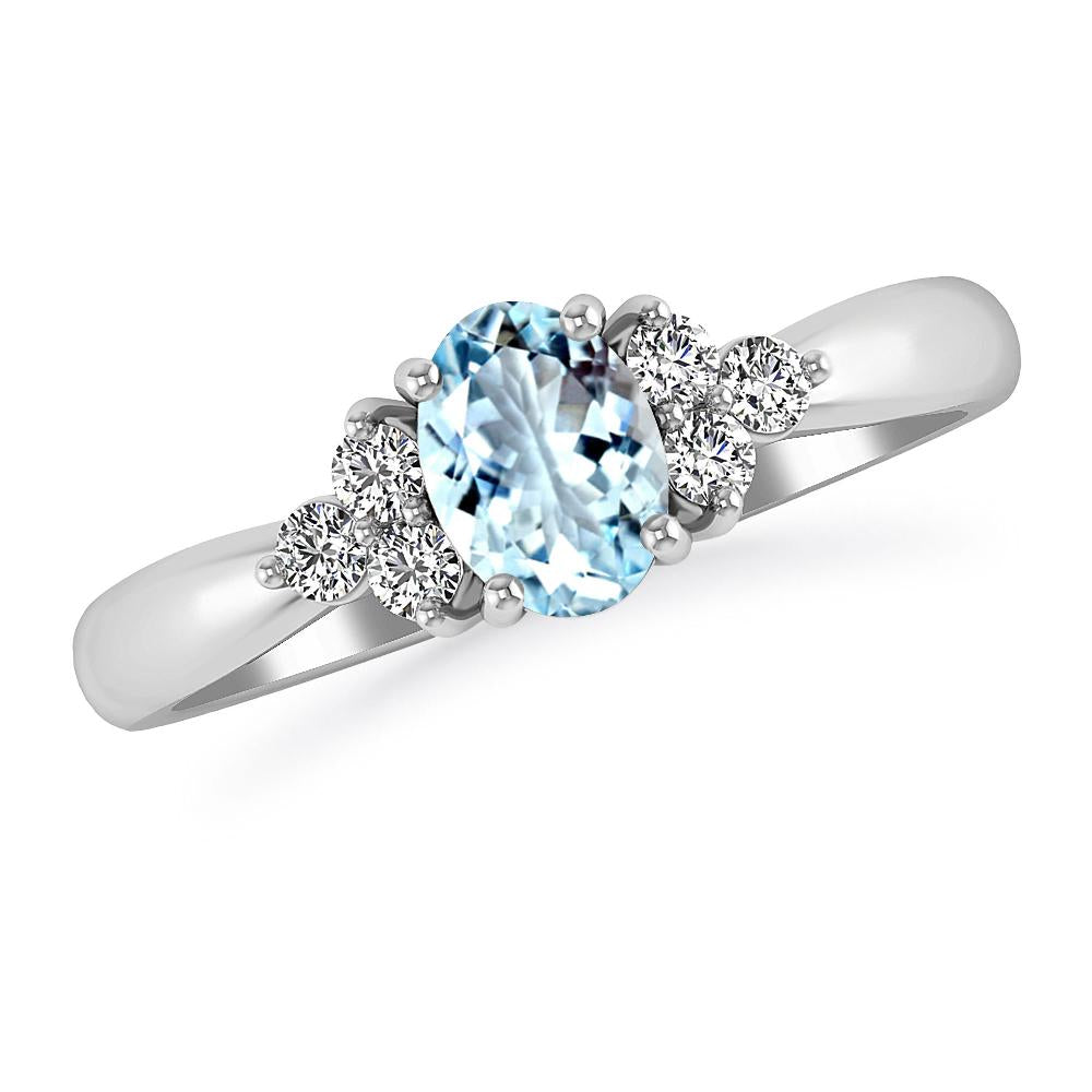 White Gold - Aquamarine