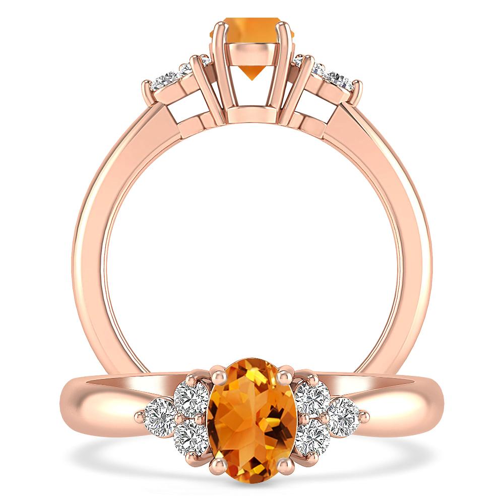 Rose Gold - Citrine