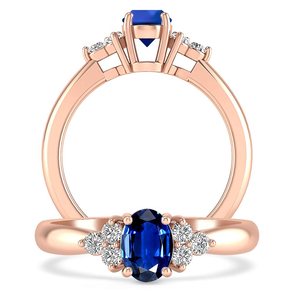 Rose Gold - Sapphire