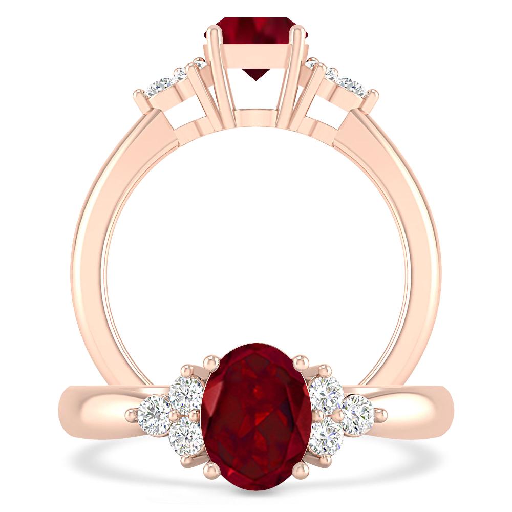 Rose Gold - Garnet