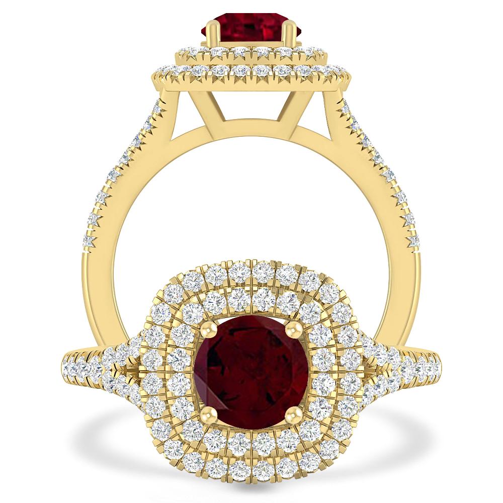 Yellow Gold - Garnet