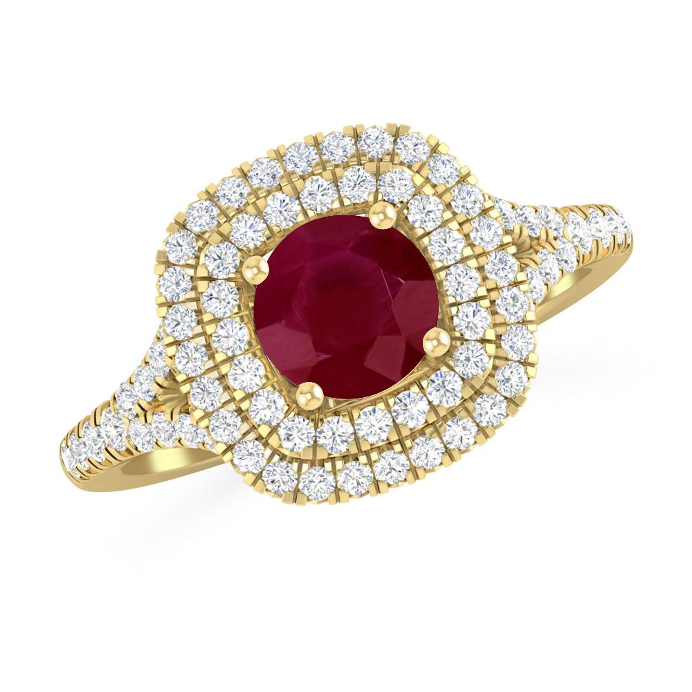 Yellow Gold - Ruby