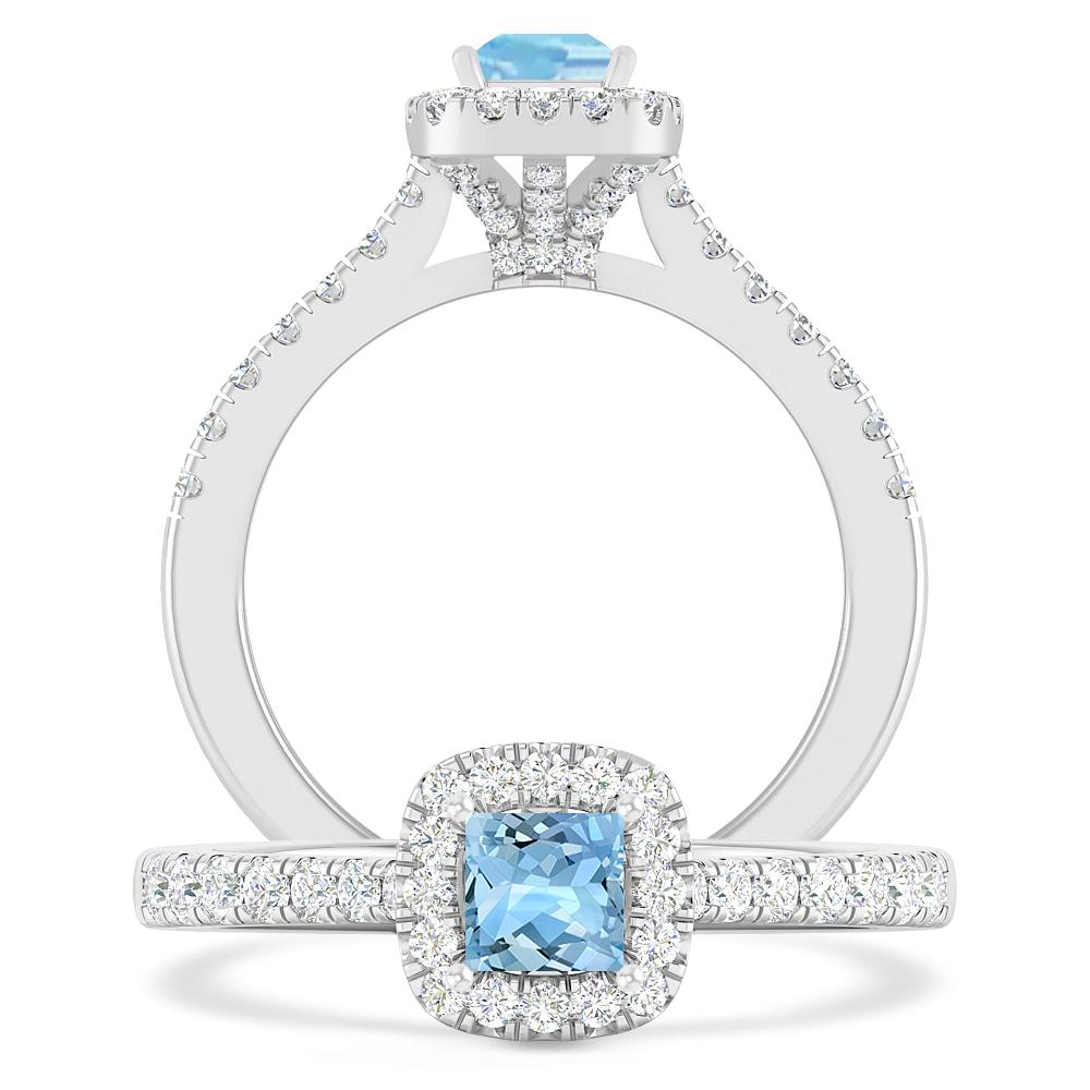 White Gold - Aquamarine