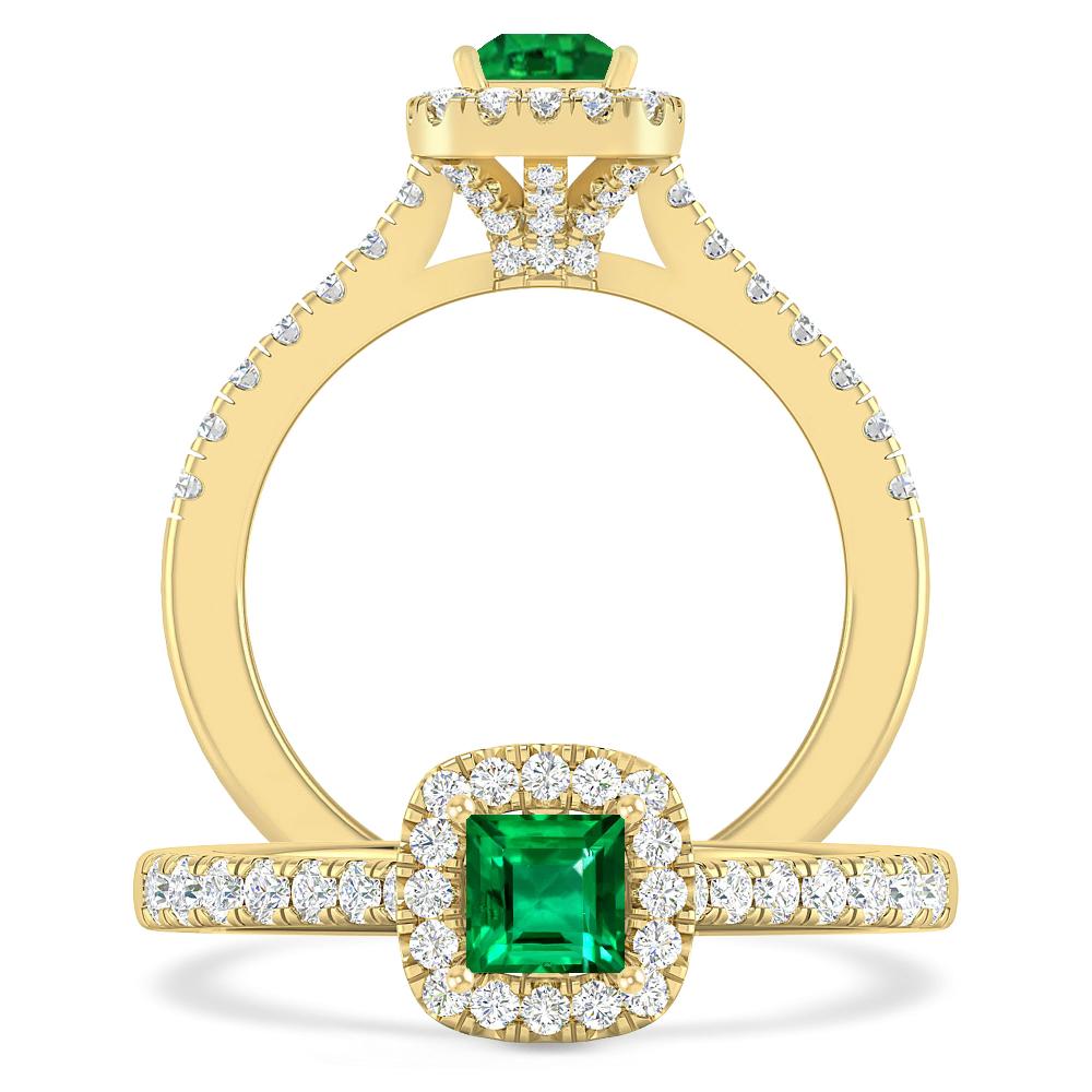 Yellow Gold - Emerald