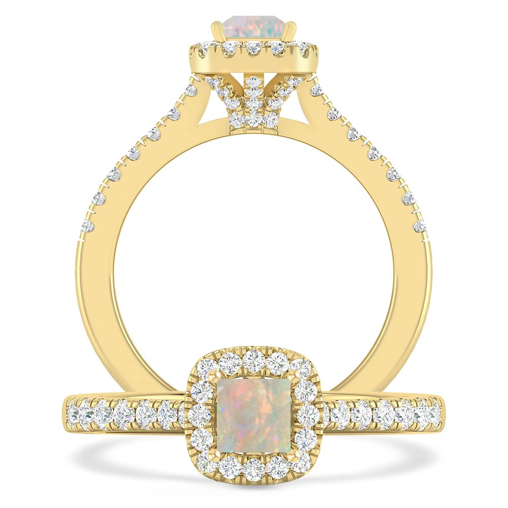 Yellow Gold - Opal