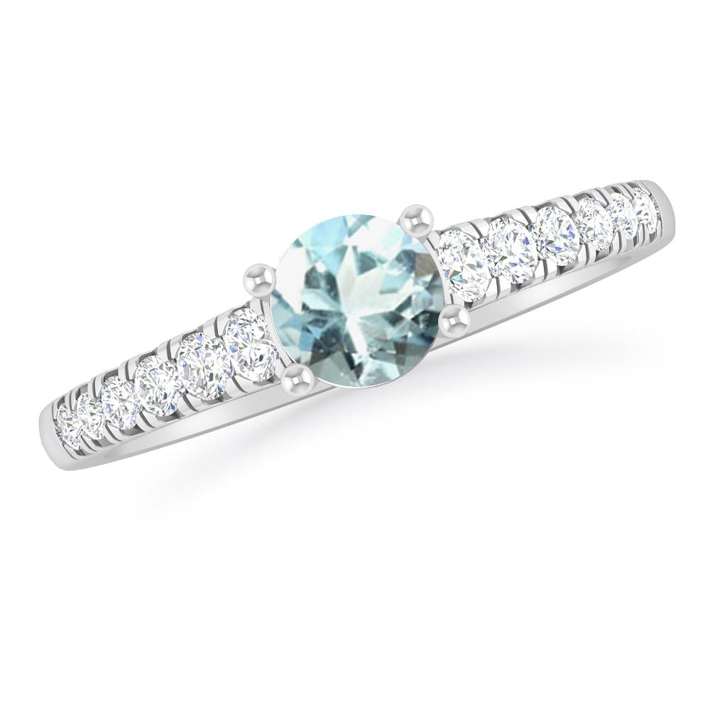 White Gold - Aquamarine
