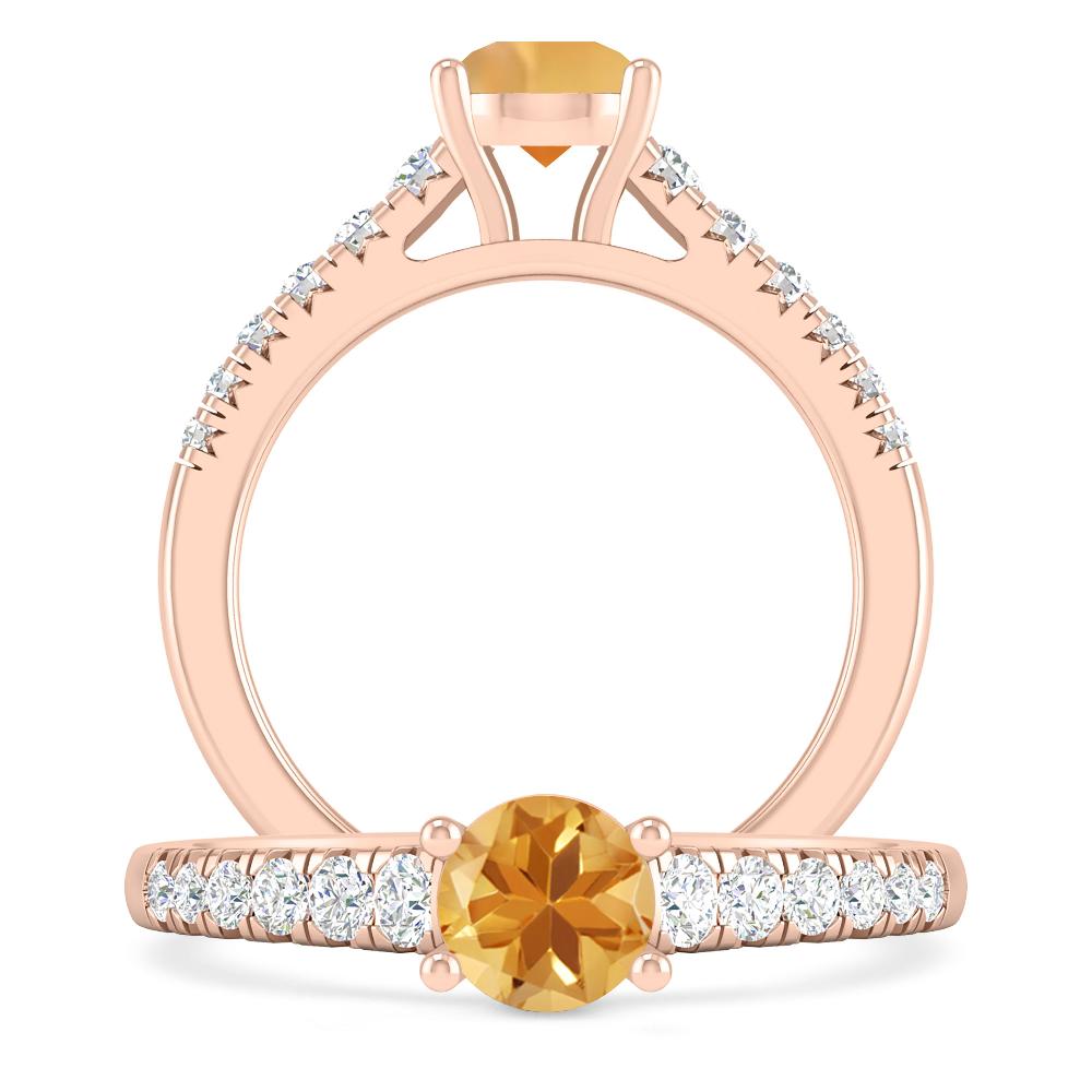 Rose Gold - Citrine