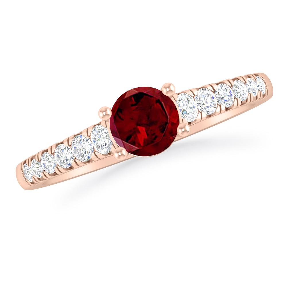 Rose Gold - Garnet