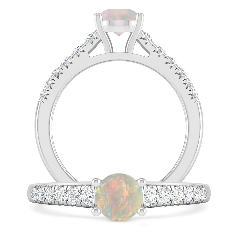 White Gold - Opal