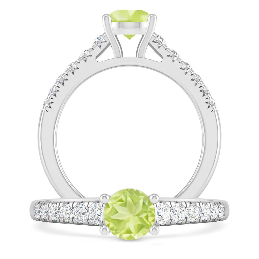 White Gold - Peridot