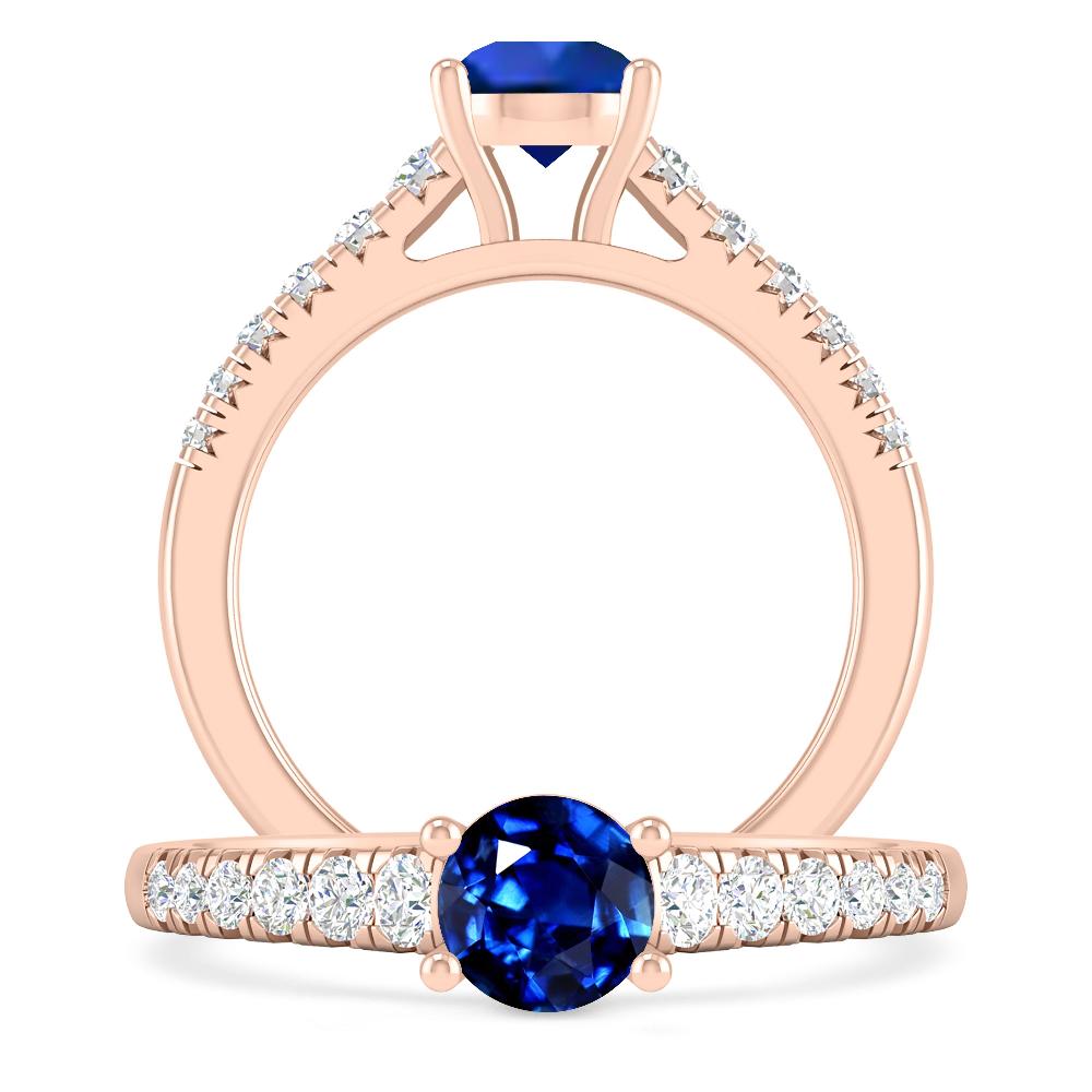 Rose Gold - Sapphire