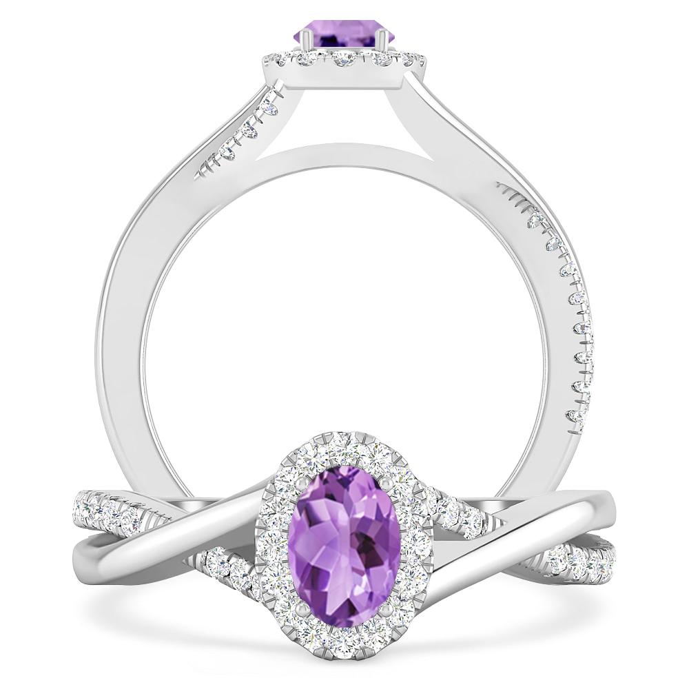 White Gold - Amethyst