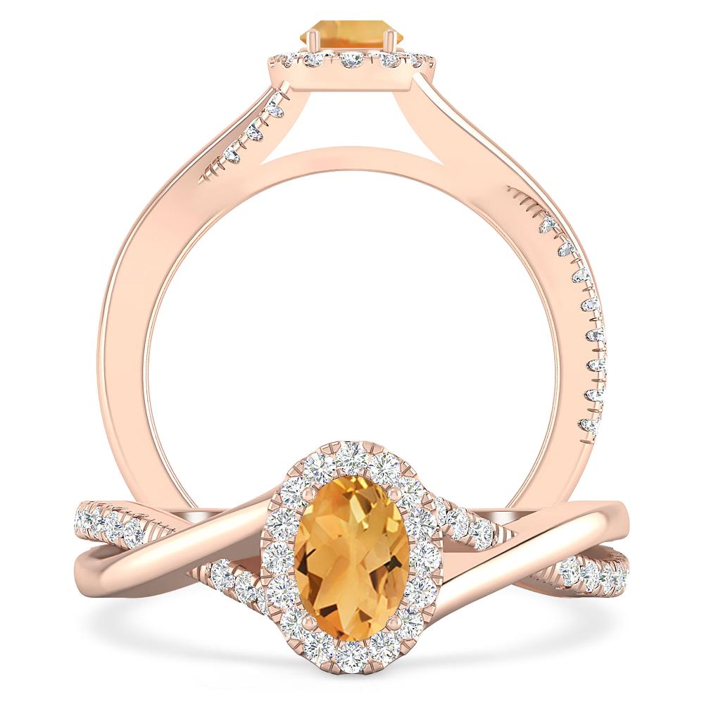 Rose Gold - Citrine