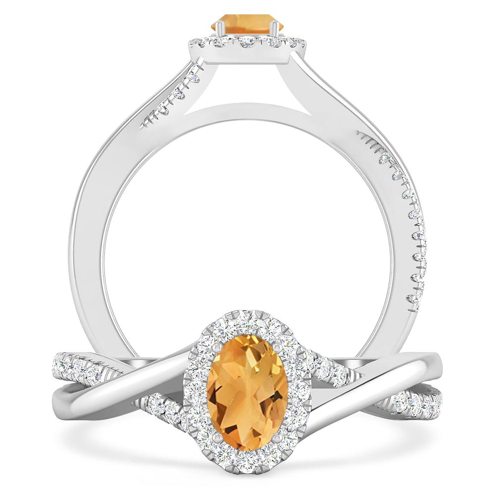 White Gold - Citrine