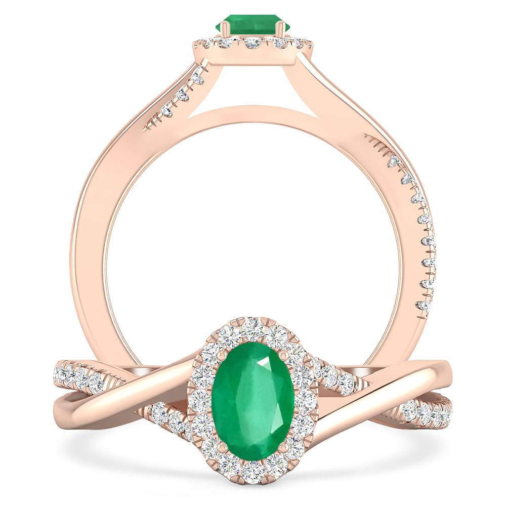 Rose Gold - Emerald