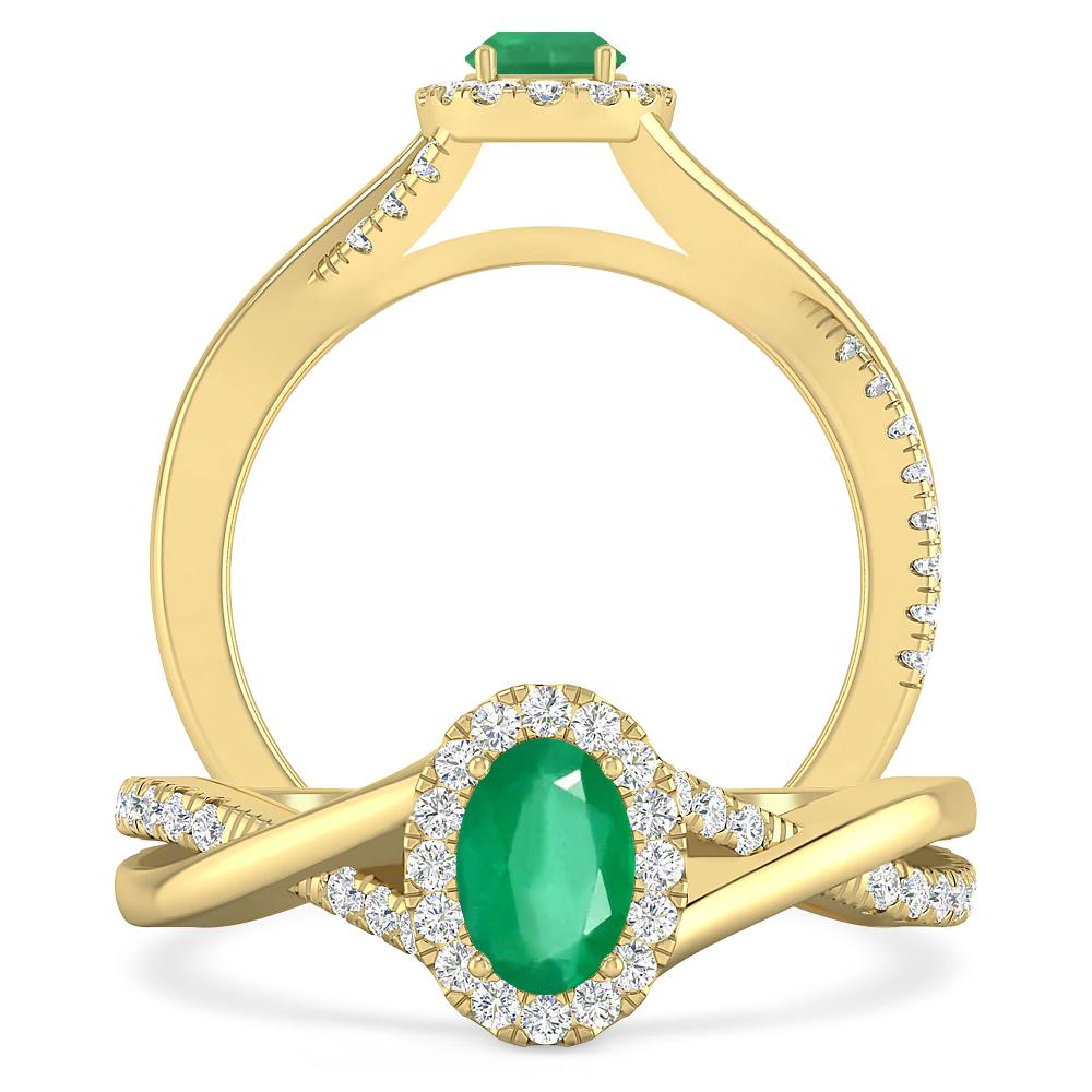 Yellow Gold - Emerald
