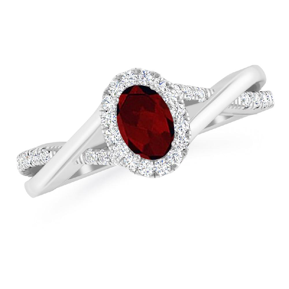 White Gold - Garnet