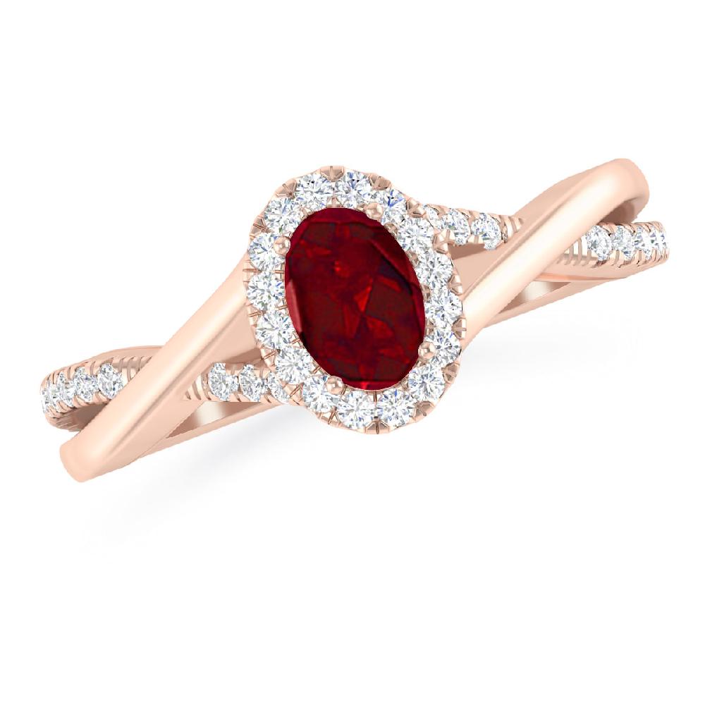 Rose Gold - Garnet