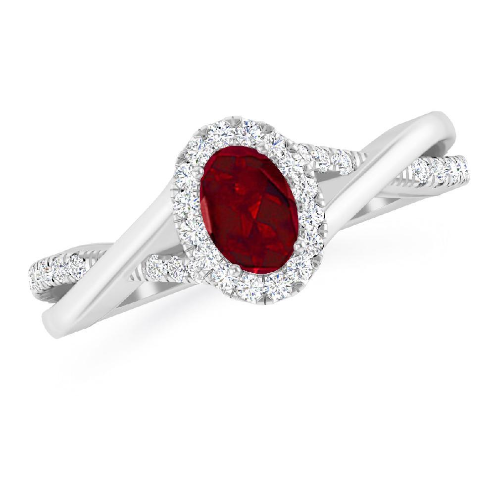 White Gold - Garnet