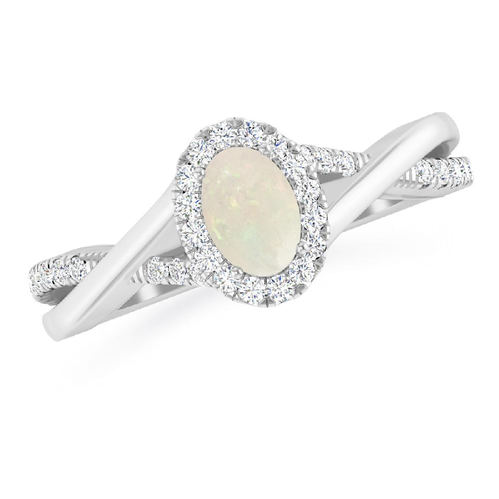 White Gold - Opal