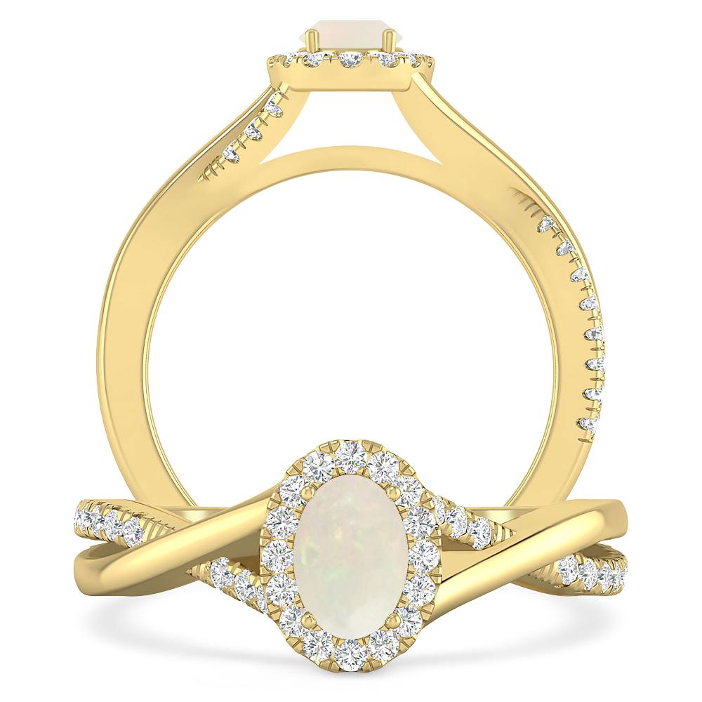 Yellow Gold - Opal