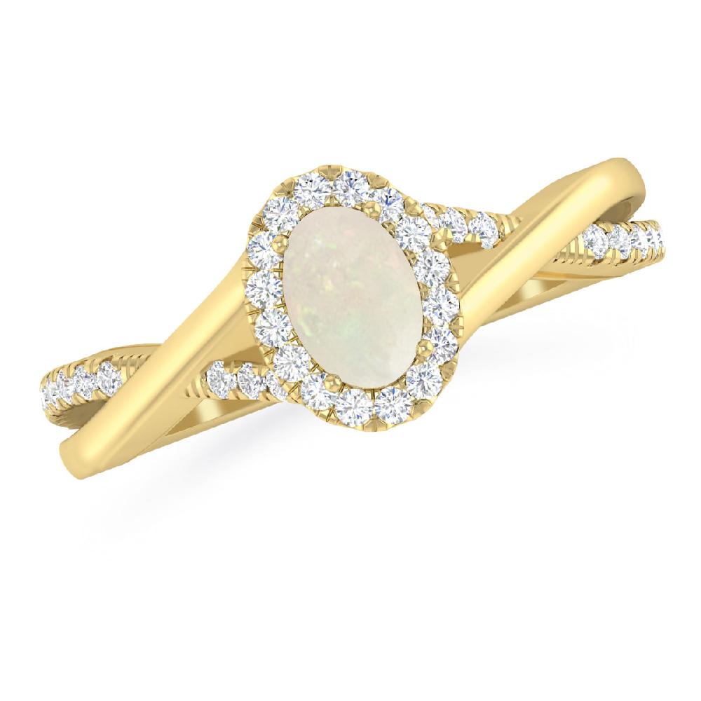 Yellow Gold - Opal