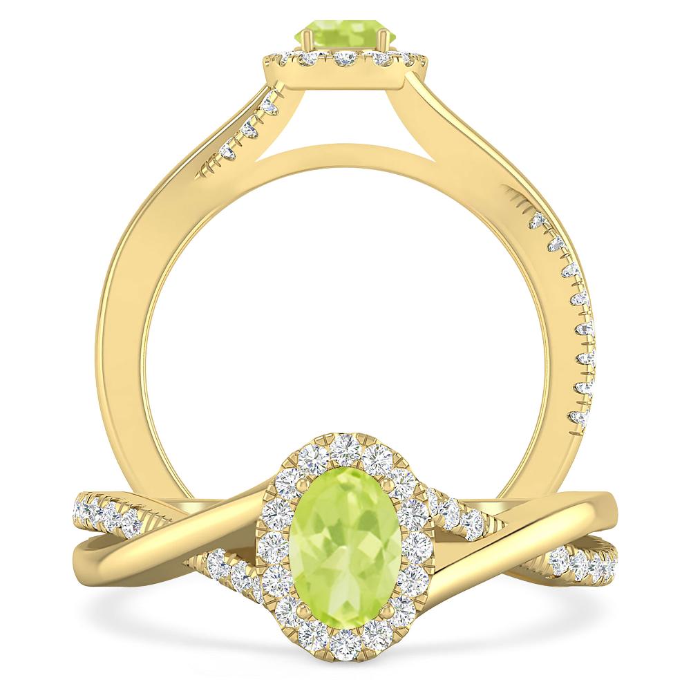 Yellow Gold - Peridot