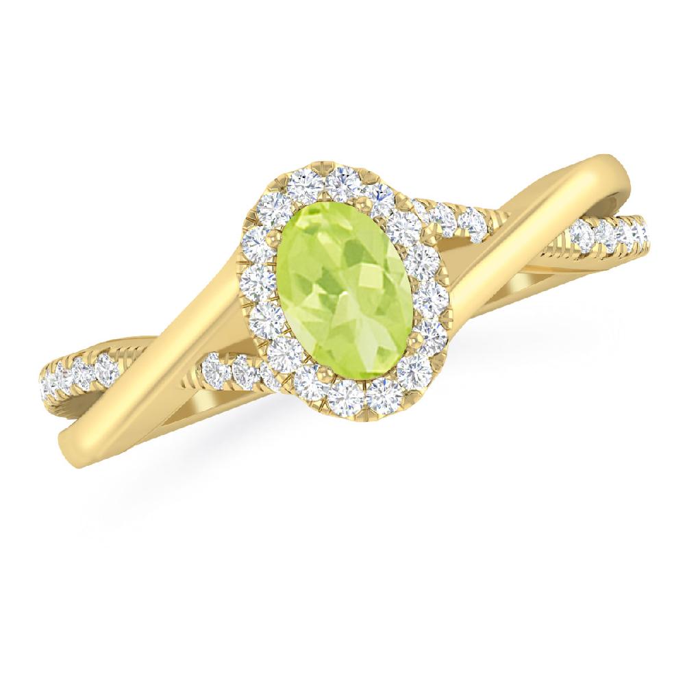 Yellow Gold - Peridot