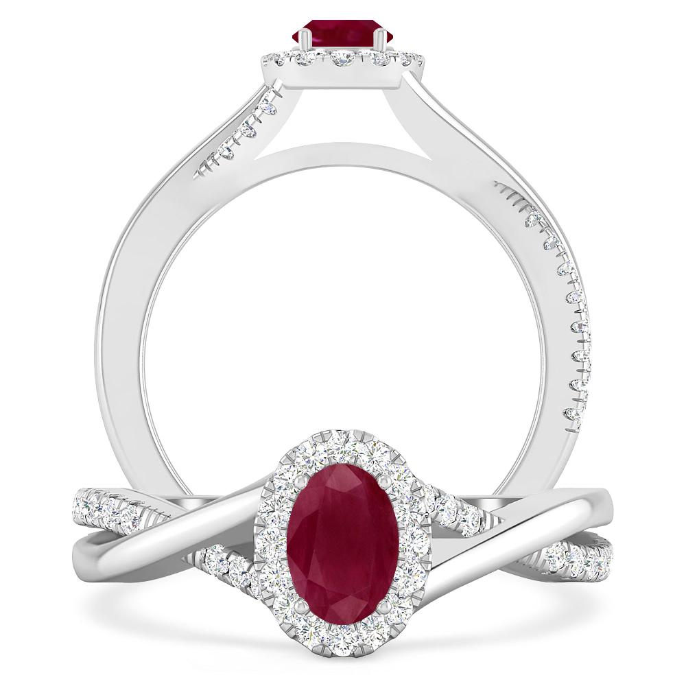 White Gold - Ruby