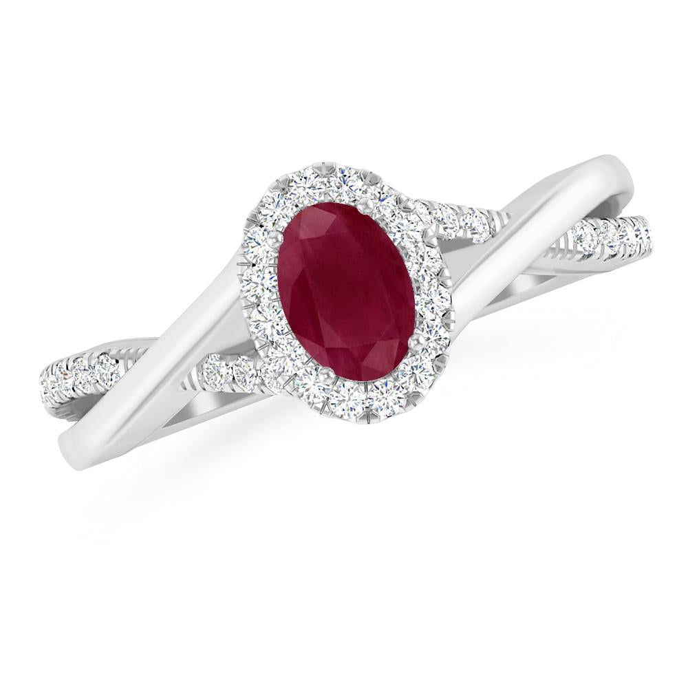 White Gold - Ruby