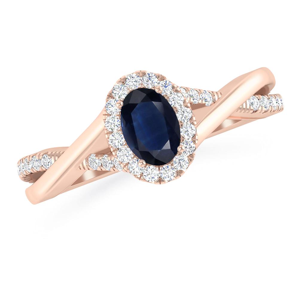 Rose Gold - Sapphire