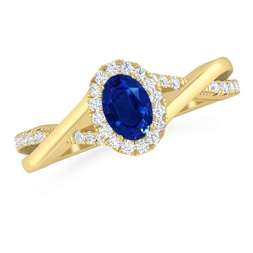Yellow Gold - Sapphire