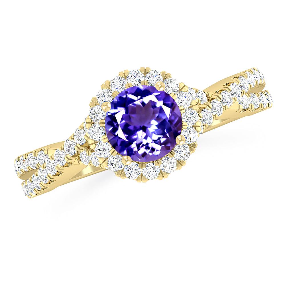 Yellow Gold - Tanzanite