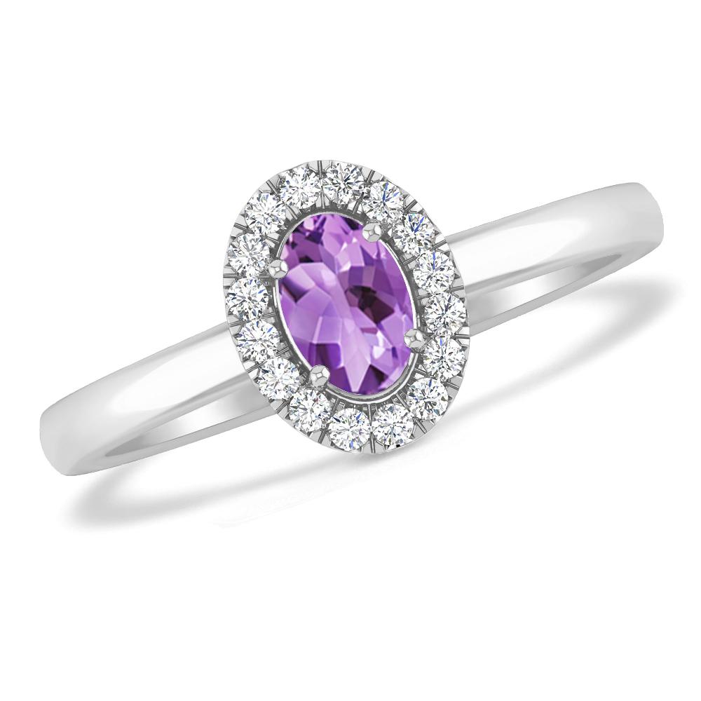 White Gold - Amethyst