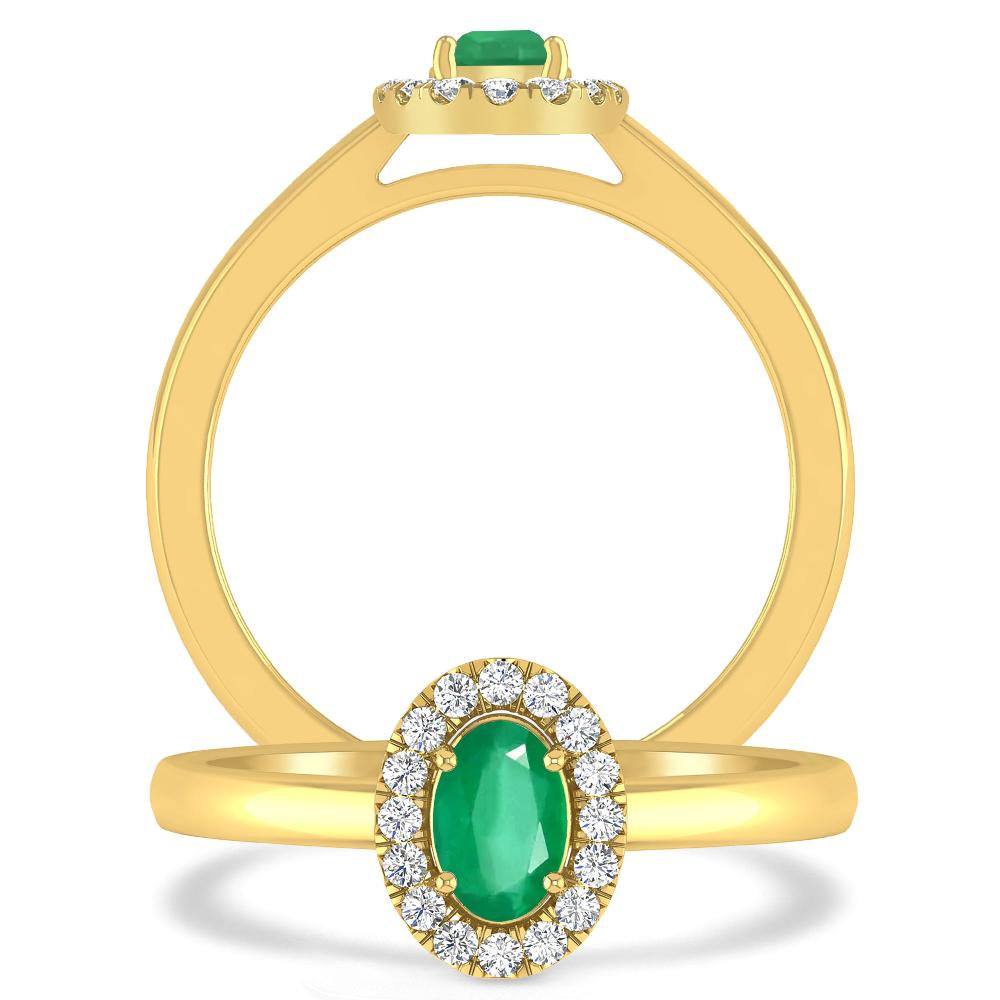 Yellow Gold - Emerald