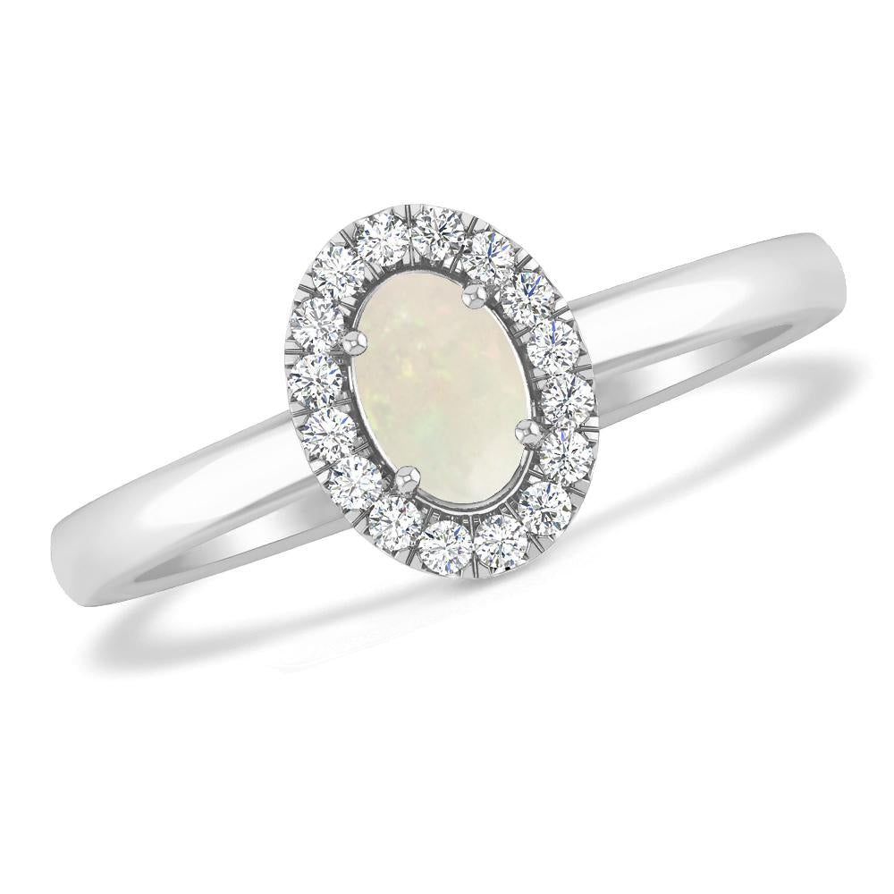 White Gold - Opal