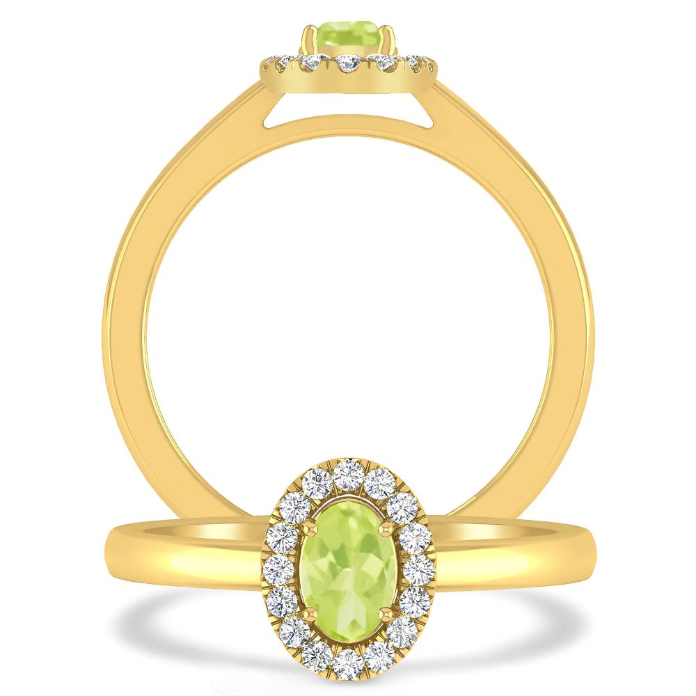 Yellow Gold - Peridot