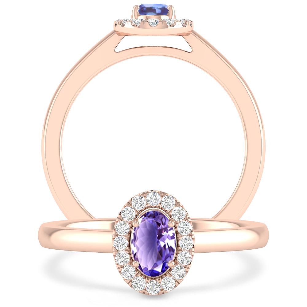 Rose Gold - Tanzanite