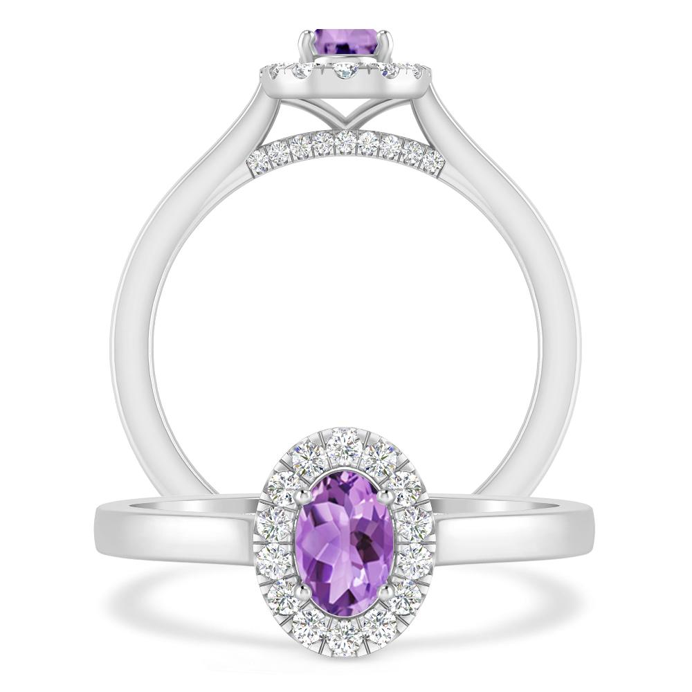White Gold - Amethyst
