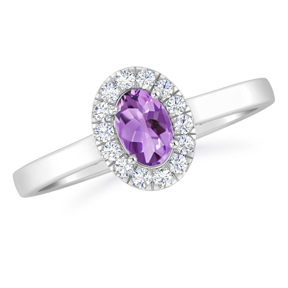 White Gold - Amethyst