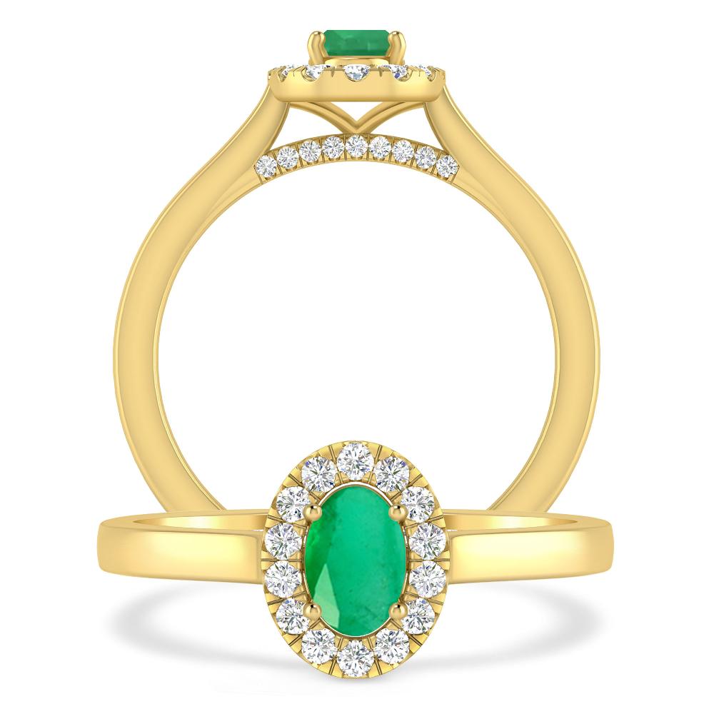 Yellow Gold - Emerald
