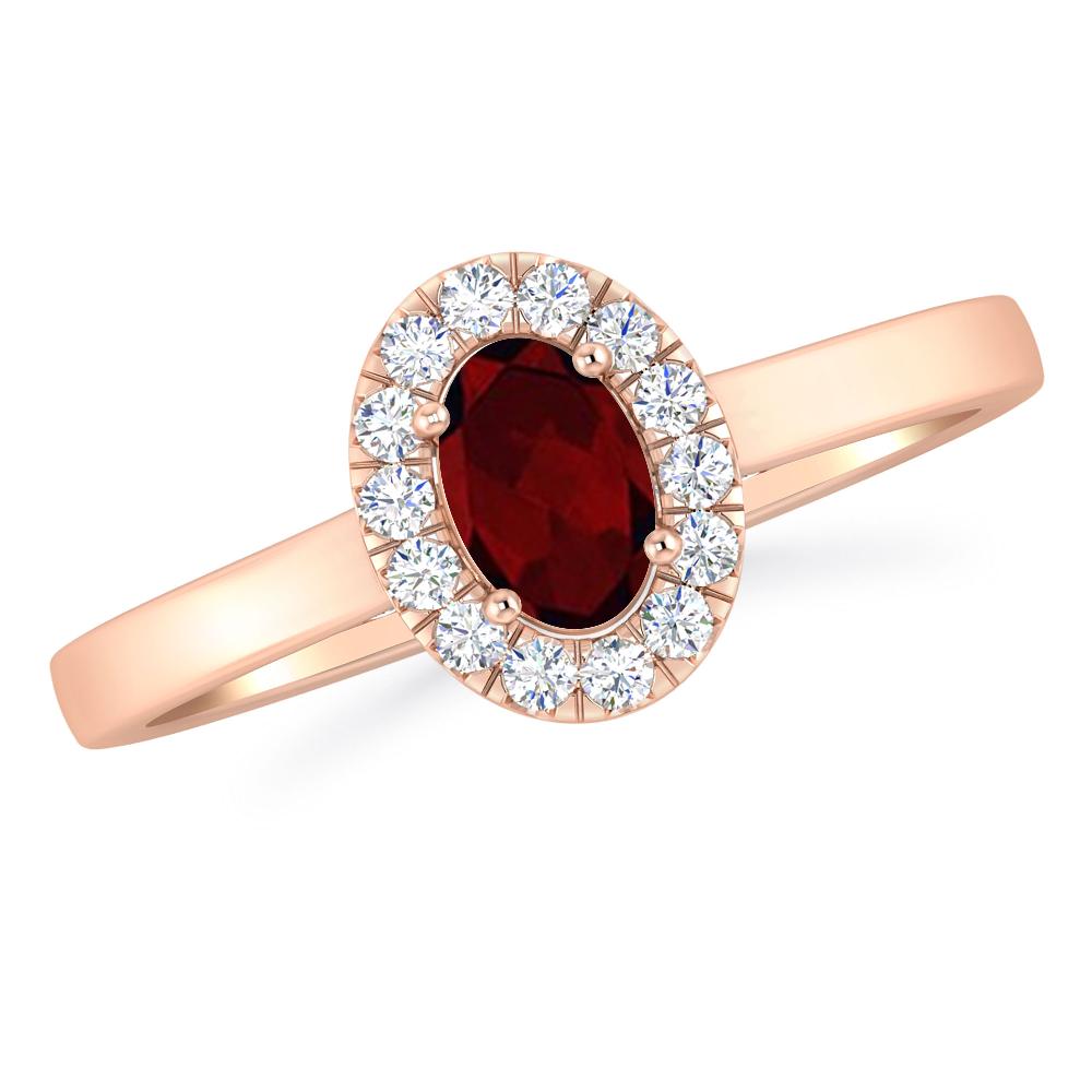 Rose Gold - Garnet
