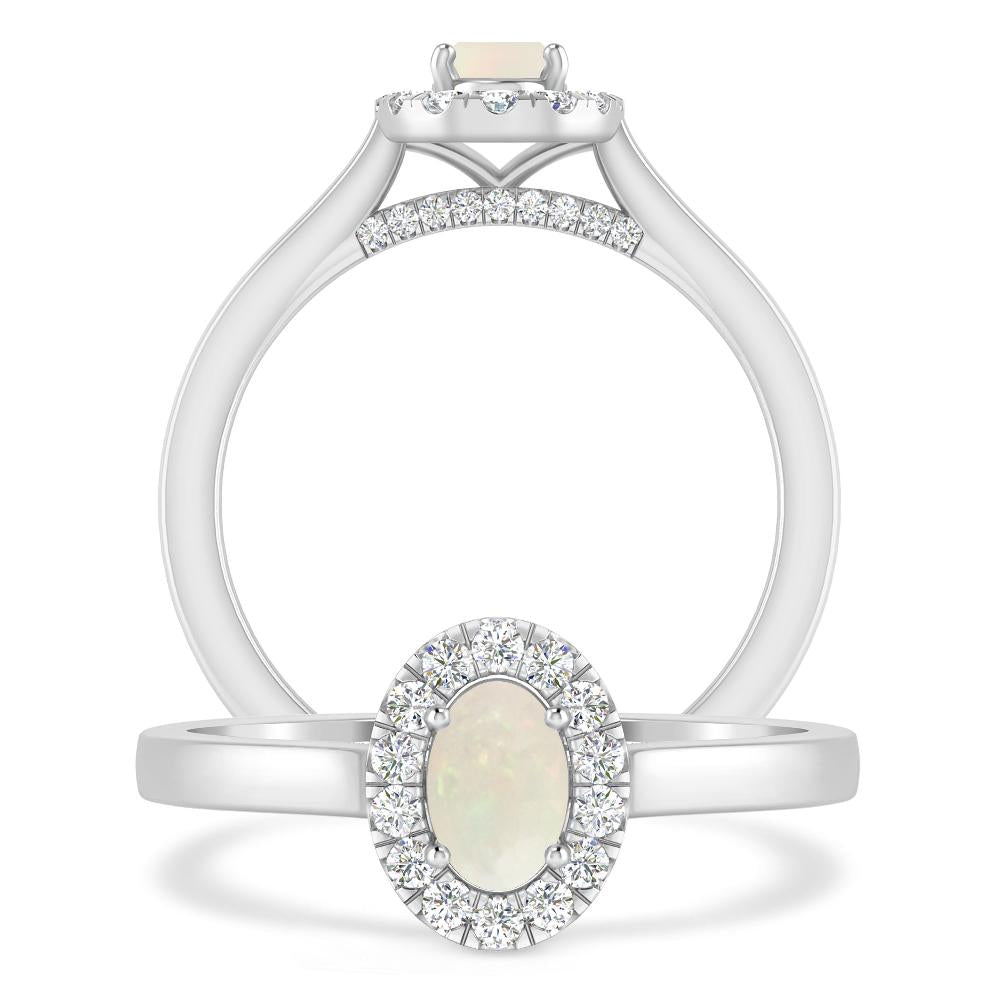 White Gold - Opal