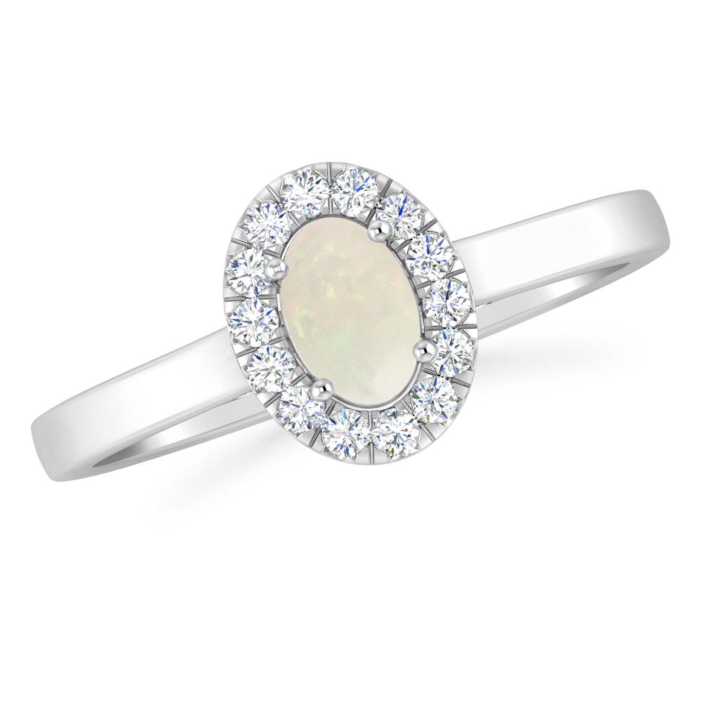 White Gold - Opal